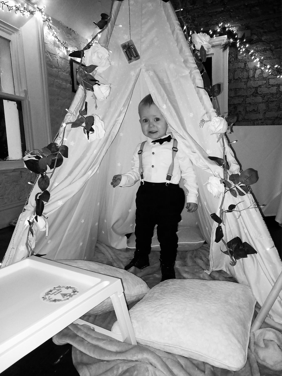 Child playing at a wedding